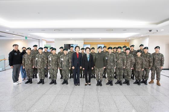 육군학군단 동계 입영훈련 출정식 참석